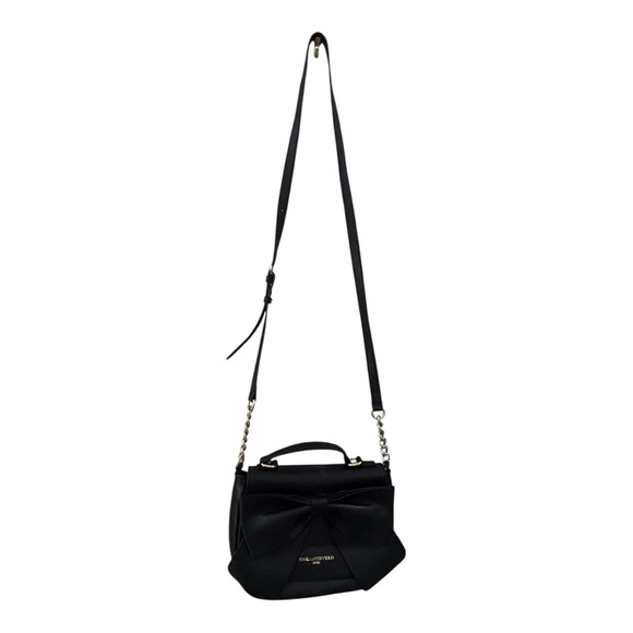 Karl Lagerfeld Kris Black Crossbody Bag Large Bow - Picture 3 of 10